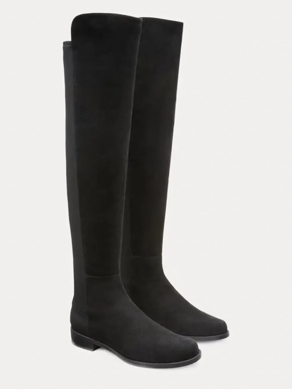 Stuart Weitzman Black Over-the-Knee Stretch Riding Boots
